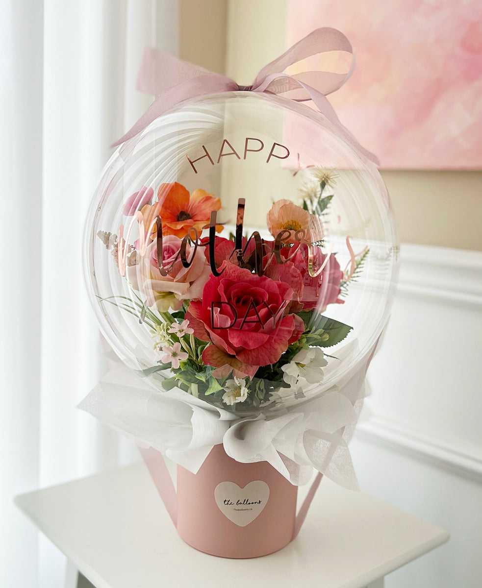 I Love You - Flower Balloon Pot – theBalloons.ca