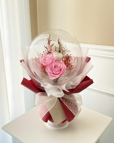 Preserved Flower Bouquet Large - Pink – Mitcham Central Flowers